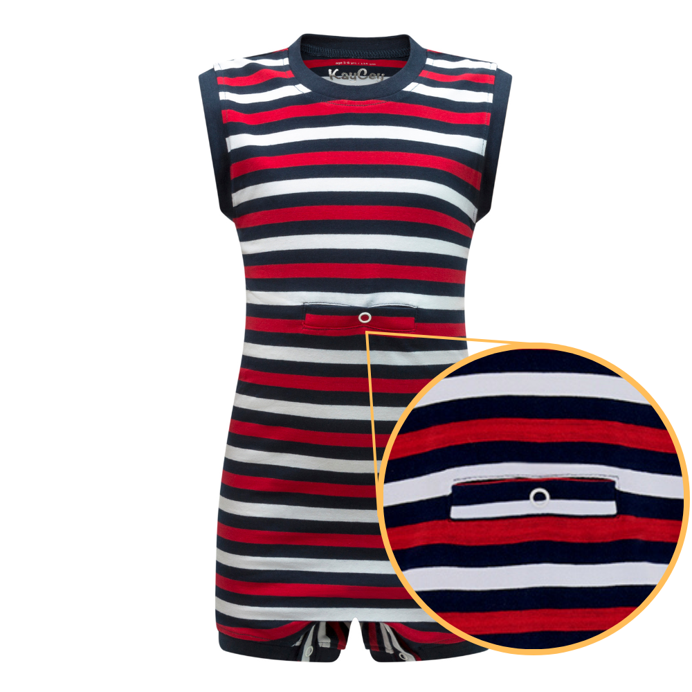 KayCey®P Popper Vest (Kids) - Sleeveless with Tube Access
