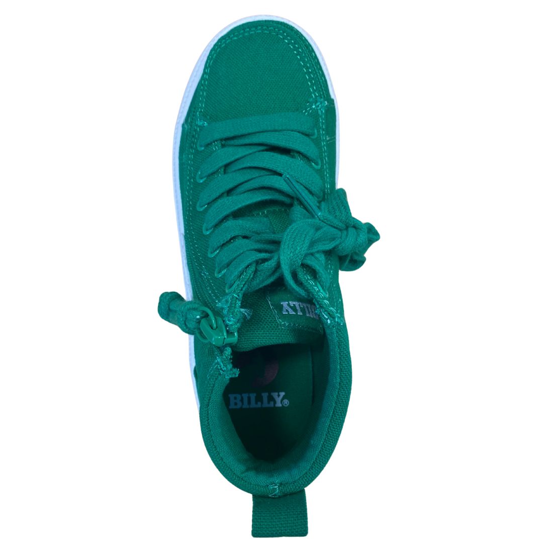 Billy Footwear (Kids)  - Green/White CS Canvas Shoes - CLEARANCE