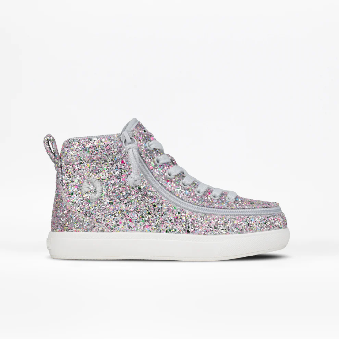 Billy Footwear (Toddler) - Silver Multi Glitter BILLY Classic D|R II High