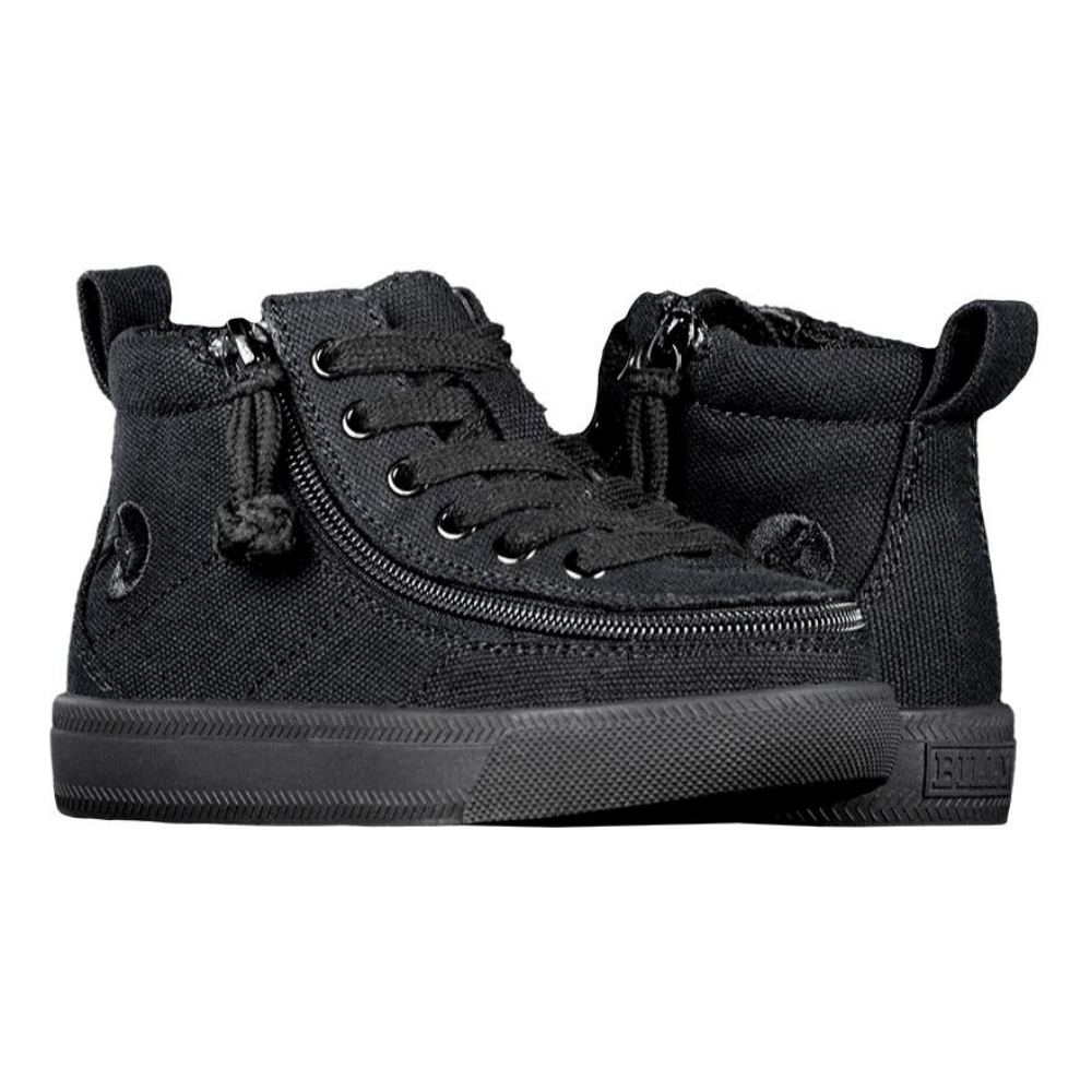 Billy Footwear (Toddlers) - High Top Black to the Floor Canvas Shoes