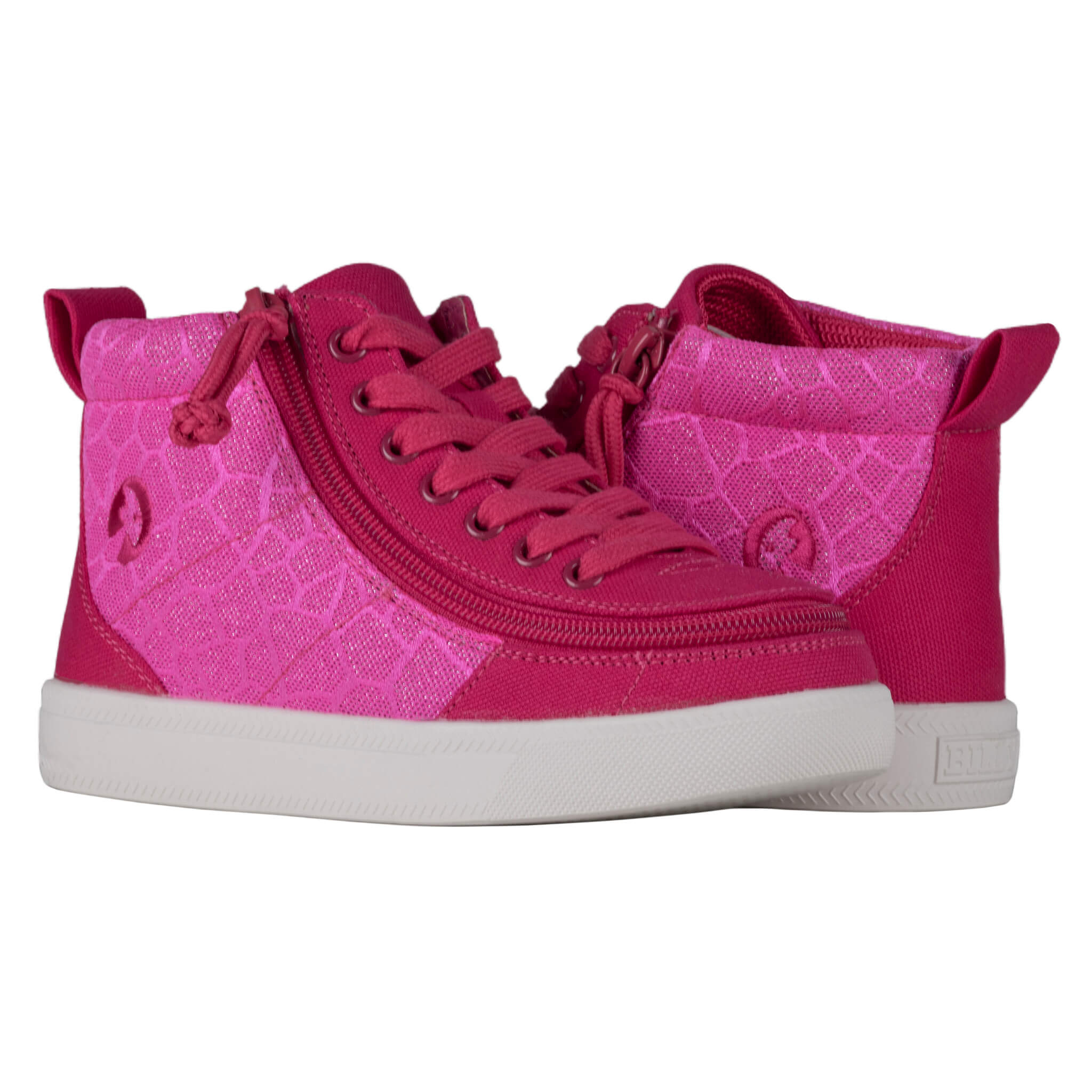 Billy Footwear (Toddlers) DR Fit - High Top DR Pink Print Cells Canvas Shoes