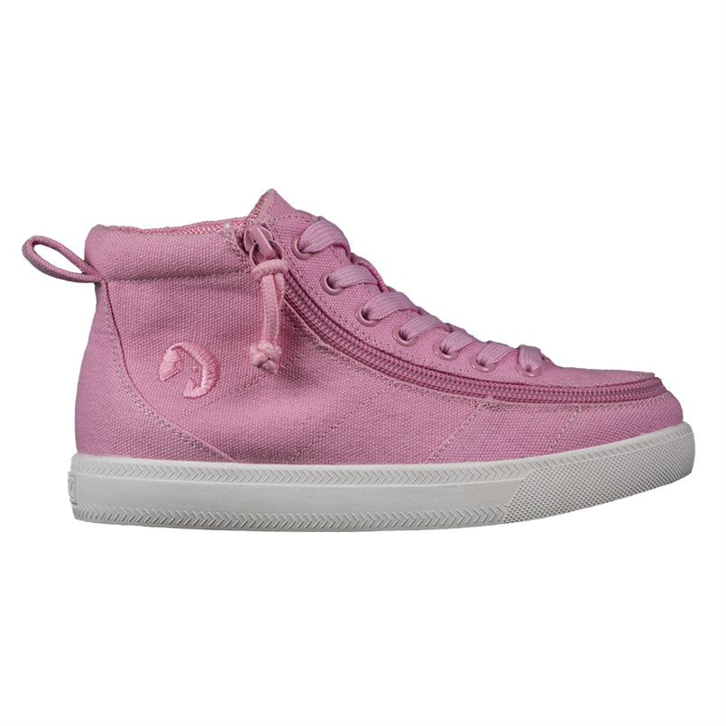 Billy Footwear (Kids) DR Fit - High Top DR Pink Canvas Shoes