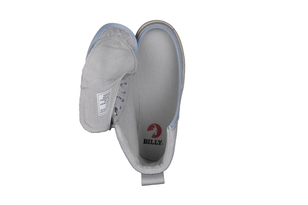 Billy Footwear (Toddlers) - High Top Grey Blue Speckle Canvas Shoes