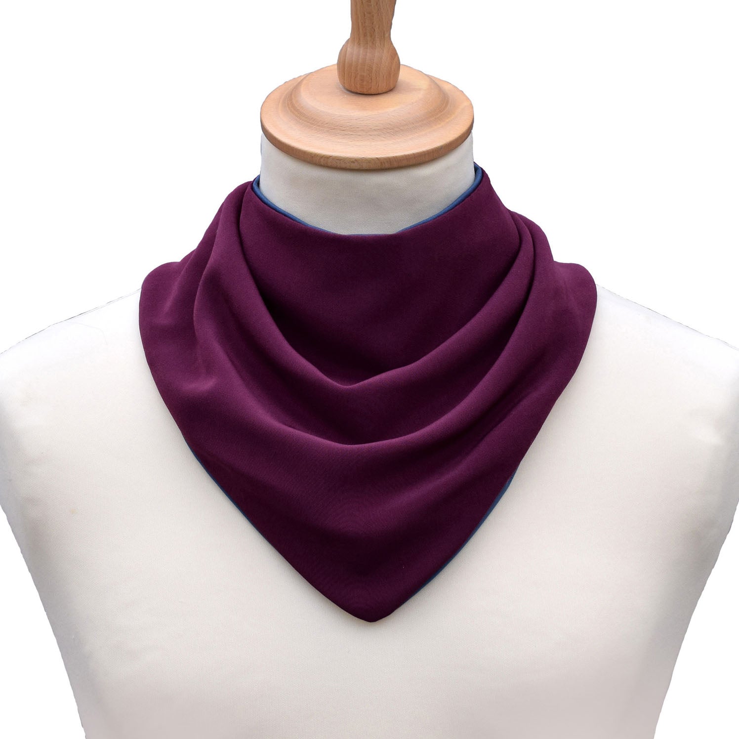 CareDesign_neckerchief_for_older_children_and_adults_with_special_needs_absorbent_dribble_bib_aubergine_front