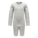 KayCey_long_sleeve_jumpsuit_for_special_needs_kids_and_older_children_zip_back_grey_white_stripe_front