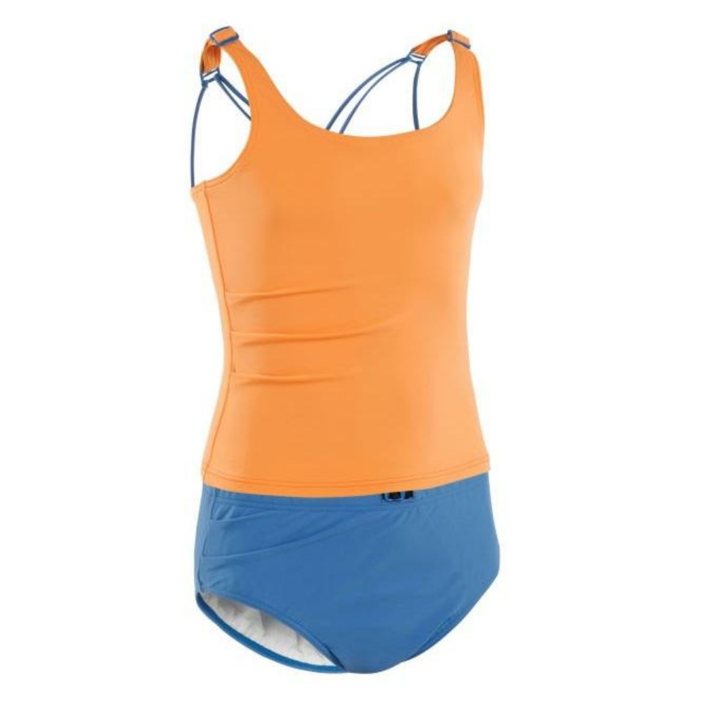 Kesvir incontinence swimwear for girls with special needs tankini front