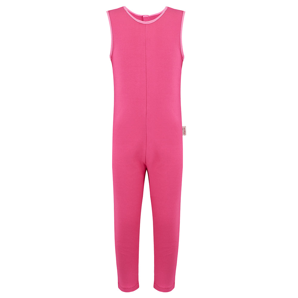 Scratch Sleeves Button Back Ankle Length Dungarees - Kids