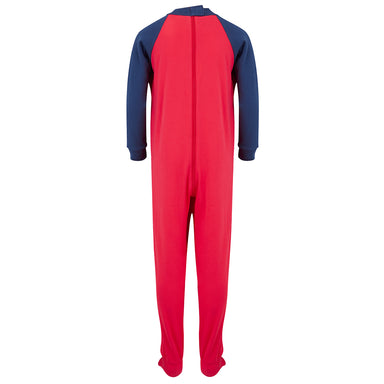 Seenin_zip_back_footed_sleepsuit_with_closed_feet_red_pajamas_for_boys_with_special_needs_back