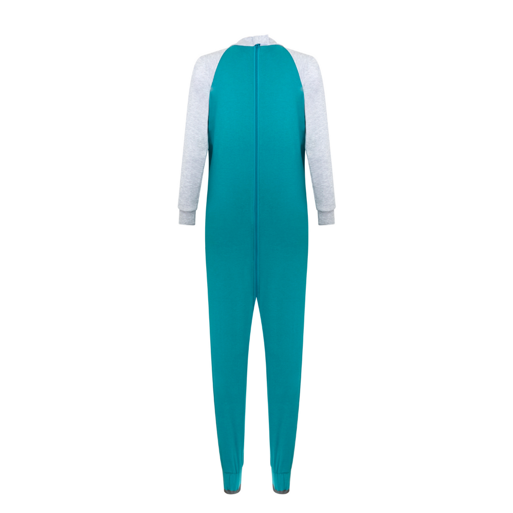 Seenin_zip_back_footed_sleepsuit_with_closed_feet_teal_pajamas_for_boys_with_special_needs_back