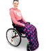 BundleBean_wheelchair_cosy_cover_adults_navy-pink-flamingo_fleece_lined_waterproof_universal_fit