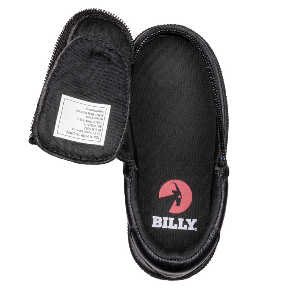 Billy Footwear (Toddlers) - Low Top Leather Black To The Floor Shoes