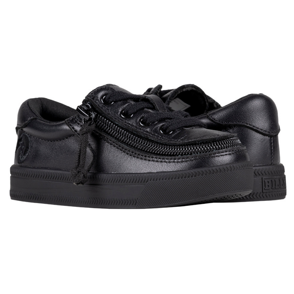 Billy Footwear (Toddlers) - Low Top Leather Black To The Floor Shoes