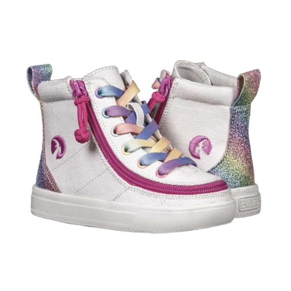 billy_footwear_white_rainbow_high_top_canvas_shoes_for_toddler_adaptable_for_special_needs_main