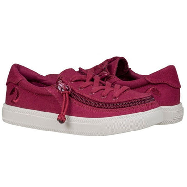 billy_footwear_kids_wine_colour_low_top_canvas_shoes_adaptable_for_special_needs